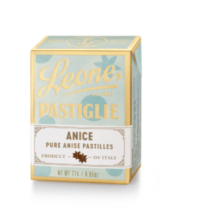 A tin of Pastiglie Leone Anise Pastilles