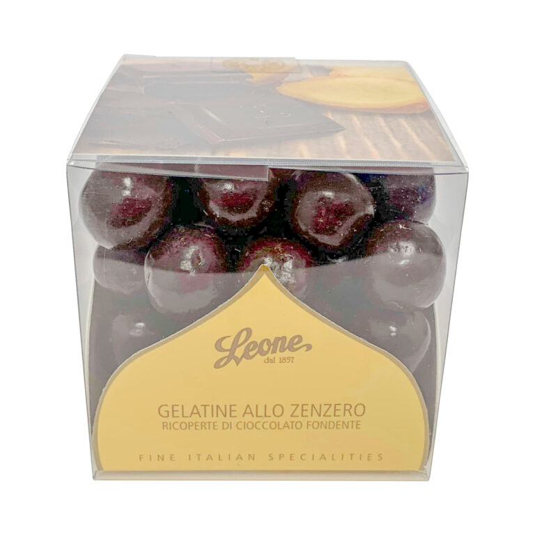 Gelées de gingembre enrobées de chocolat noir