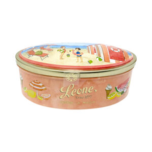 Metal tin gift box with Fruit Candies and Fruit Jellies