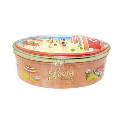 Metal tin gift box with Fruit Candies and Fruit Jellies