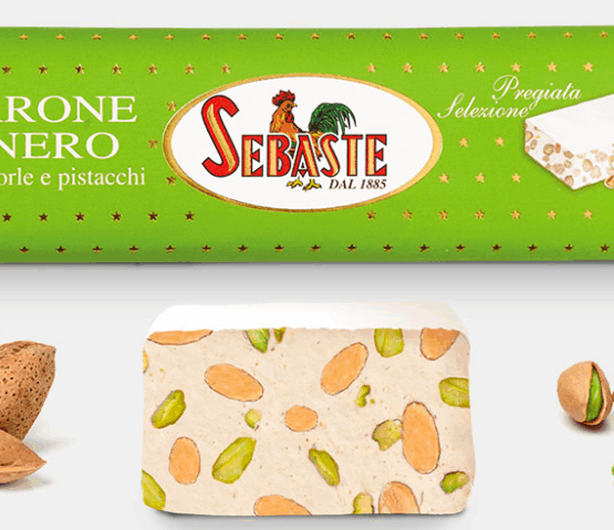 Nougat tendre aux amandes et pistaches