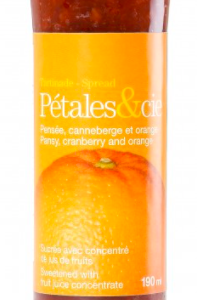Confiture sans sucre- Pensée, d'orange et de canneberge