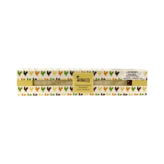 Nougat tendre à la noisette enrobé de vanille