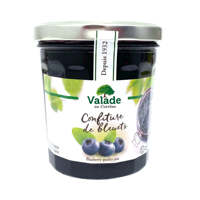 Confiture de bleuets valade en corrèze prix