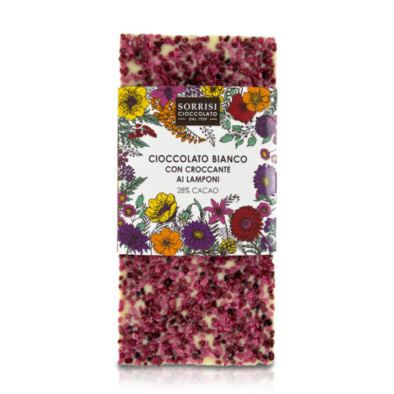 WHITE CHOCOLATE WITH CRUNCHY RASPBERRIES