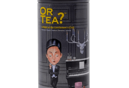 A Night at the Gentlemen’s Club – Tin Canister with Premium Organic Hazelnut Lapsang (75g) Loose Tea
