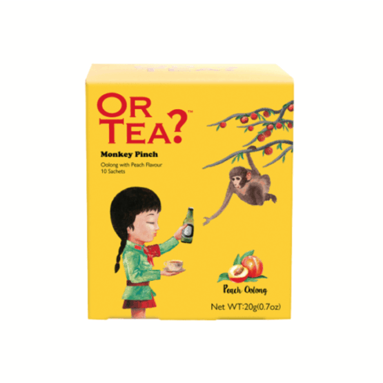 Monkey Pinch Peach | Peach Flavoured Oolong Tea (ORGANIC) Sachets