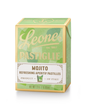 A tin of Pastiglie Leone Mojito Pastilles