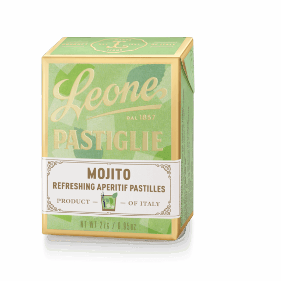 A tin of Pastiglie Leone Mojito Pastilles