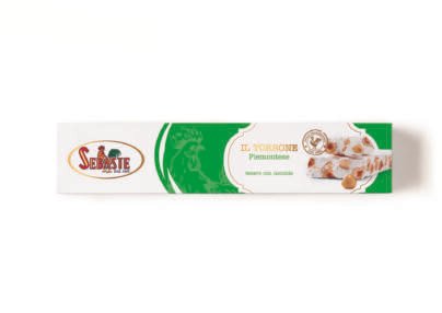 Soft Nougat with hazelnuts in a box