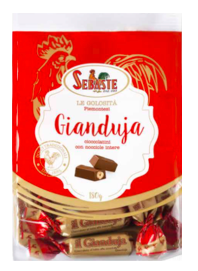 Gianduja Chocolate single bites