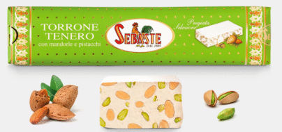 Soft Nougat with almonds and pistachios
