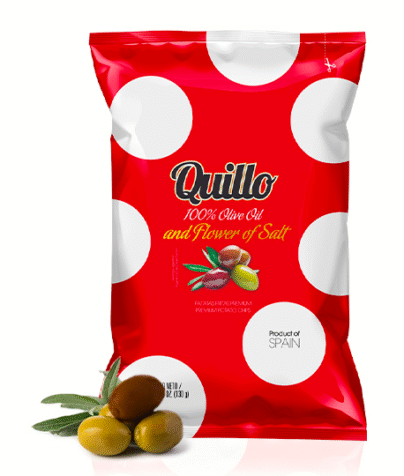 Quillo Chips - Flower of Salt Gourmet Potato Chips, 130g