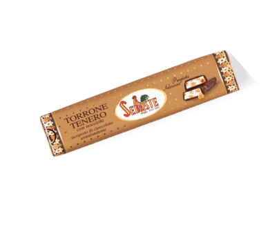 Soft Nougat with hazelnuts coated in chocolate